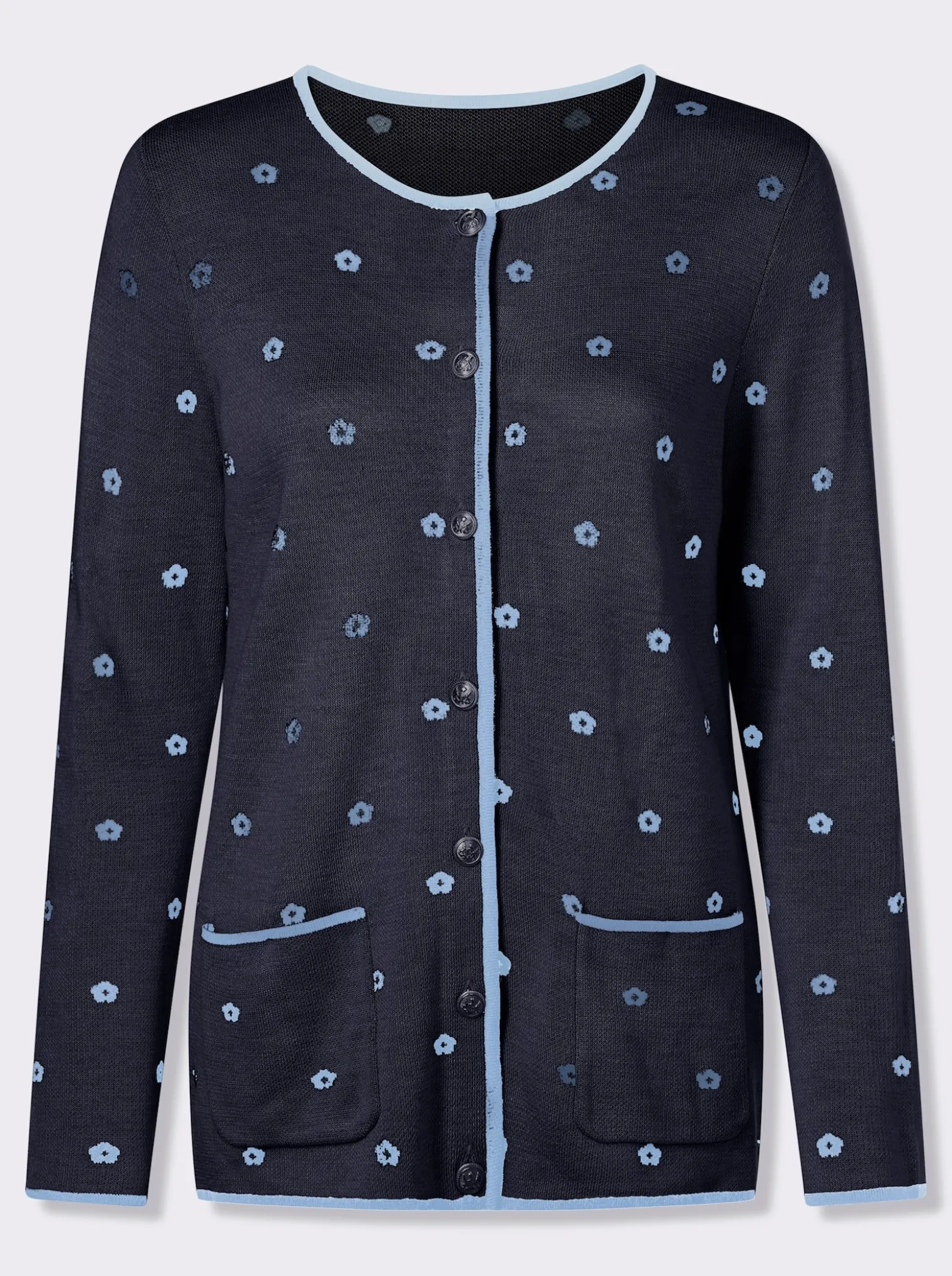 Jacquardstrickjacke im Trachtenstil