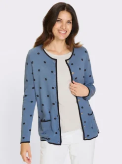 Jacquardstrickjacke im Trachtenstil