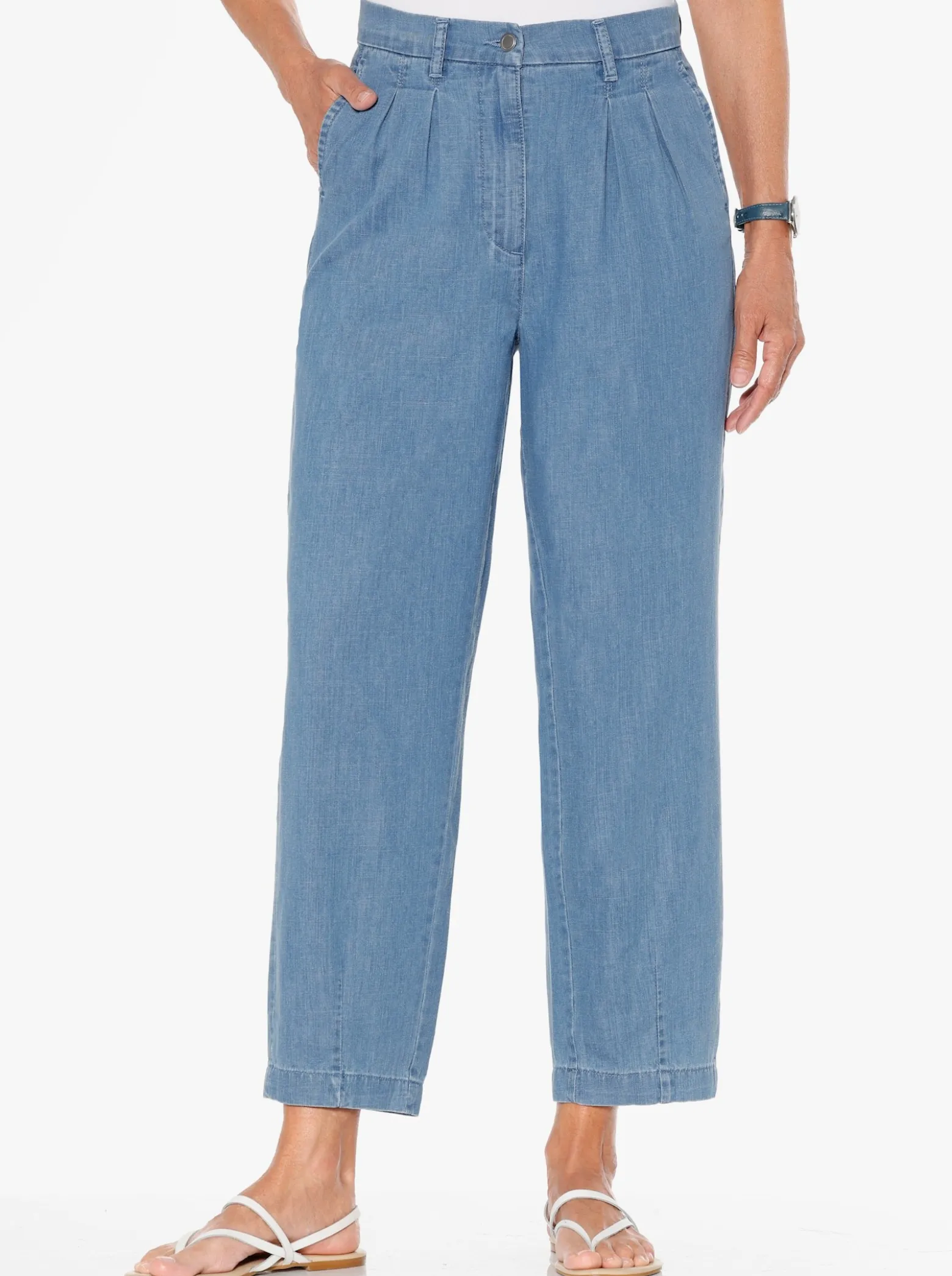 7/8-Jeans aus reiner Baumwolle