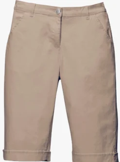 Jeansbermudas mit Dehnbund hinten