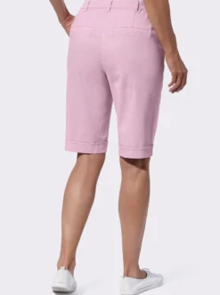 Jeansbermudas mit Dehnbund hinten