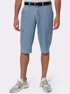 Jeansbermudas mit 6 Taschen