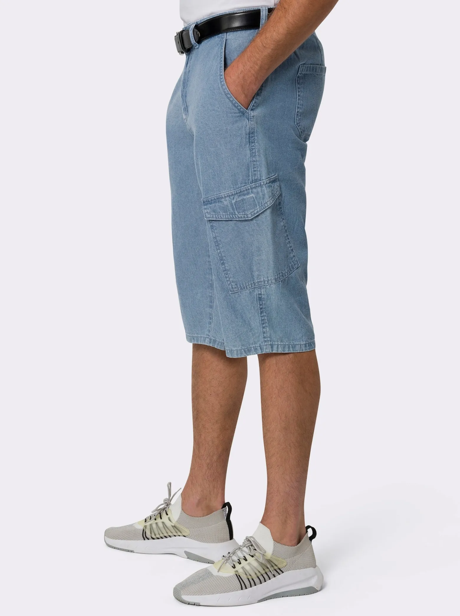 Jeansbermudas mit 6 Taschen