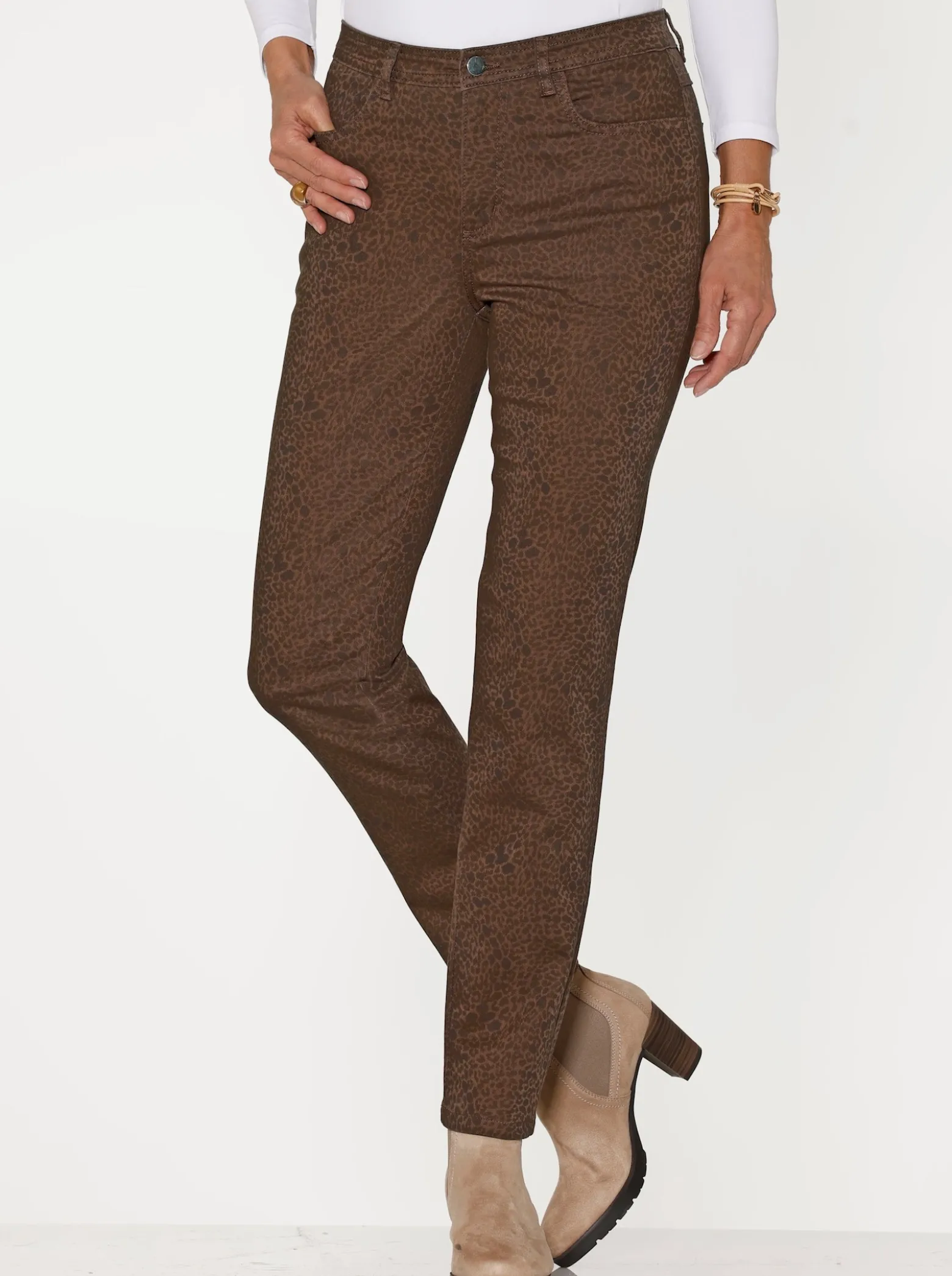 Jeans im Animalprint