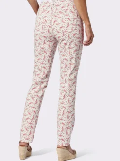 Jeans im floralen Dessin