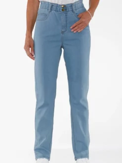 Jeans im Paperbag-Schnitt