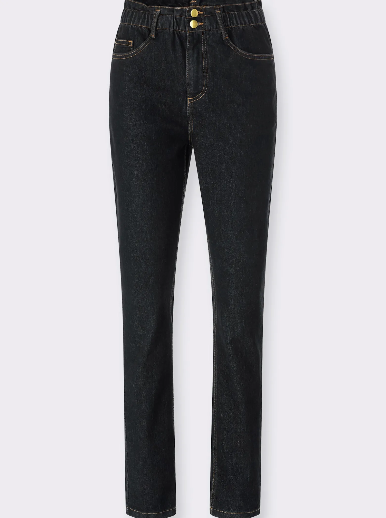 Jeans im Paperbag-Schnitt