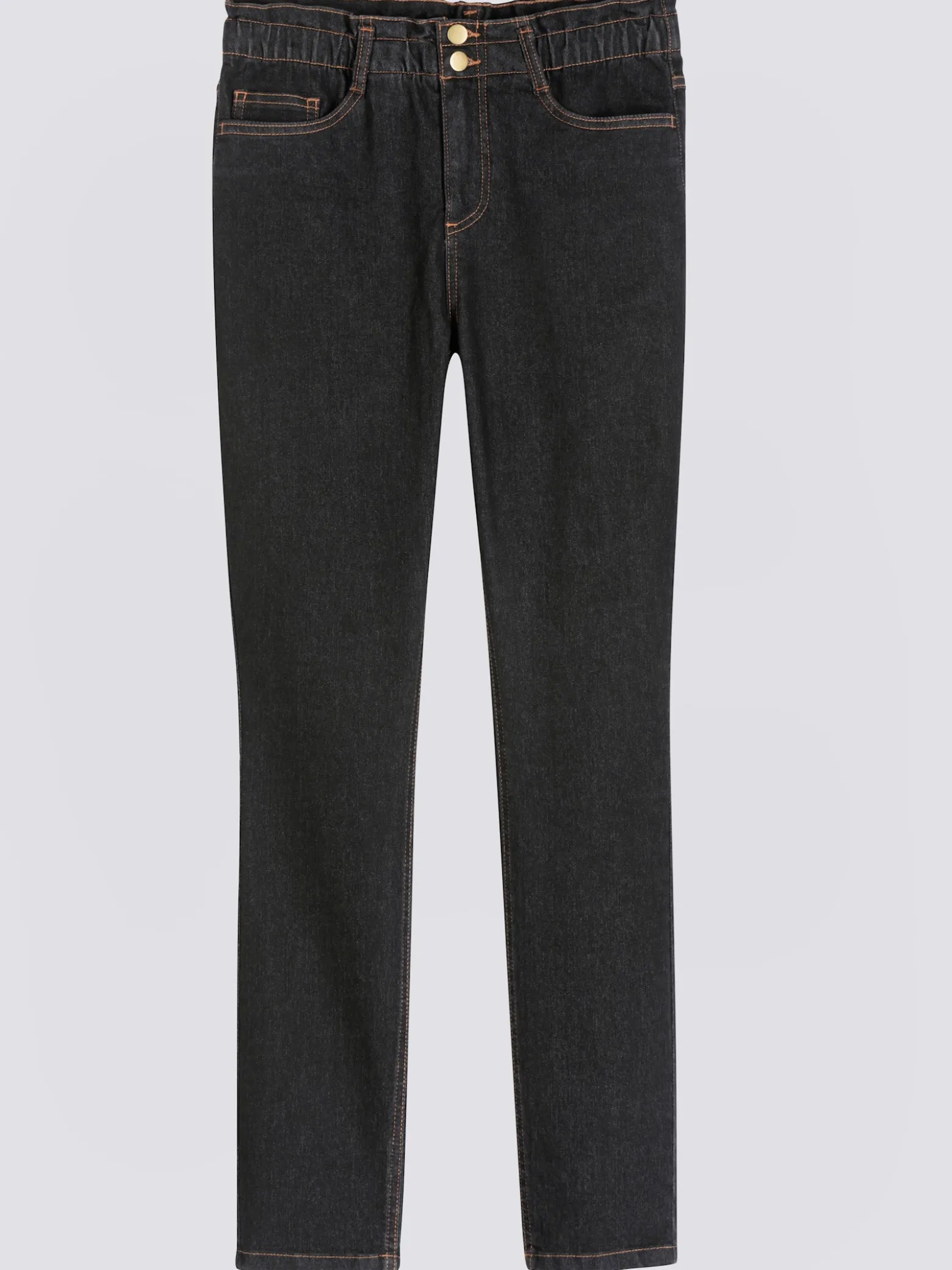 Jeans im Paperbag-Schnitt