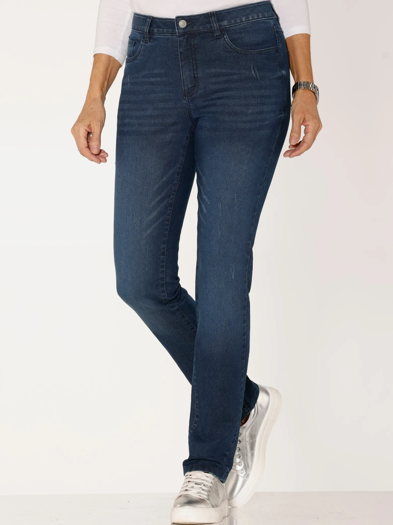 Jeans in Used-Optik