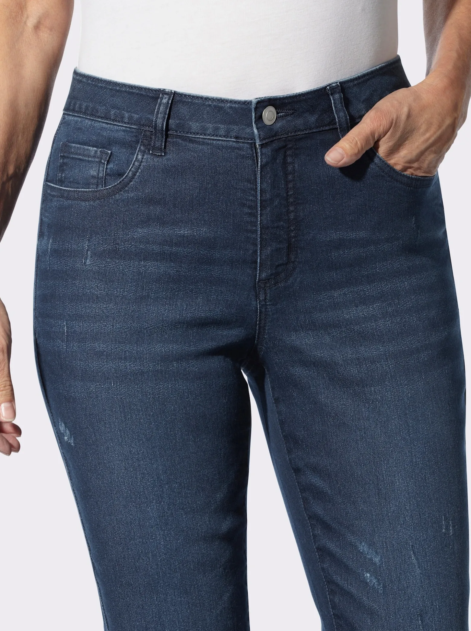 Jeans in Used-Optik