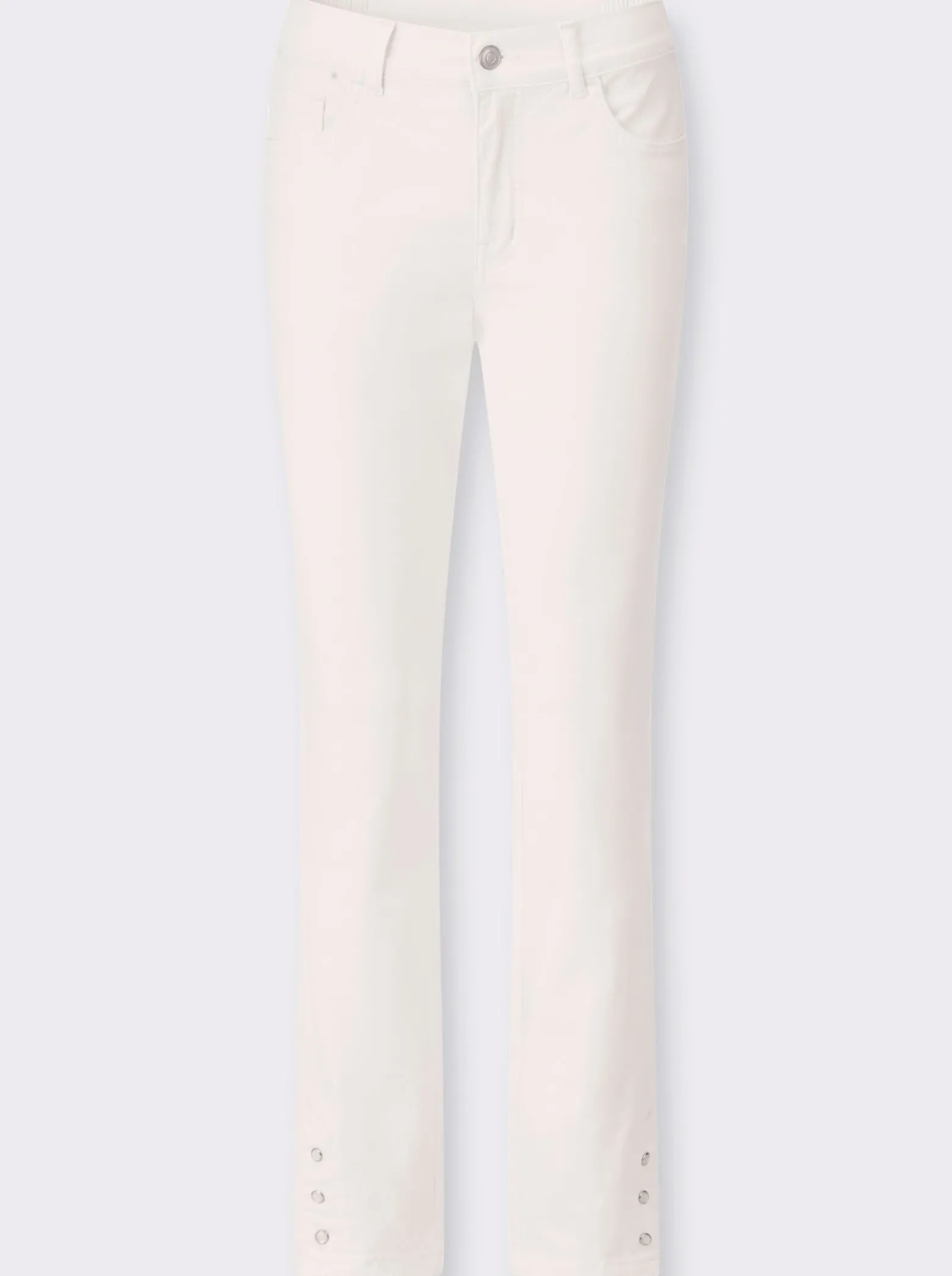 Jeans in verkürzter Form, Dehnbund
