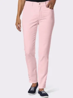 Jeans in verkürzter Form, Dehnbund