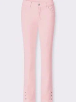 Jeans in verkürzter Form, Dehnbund