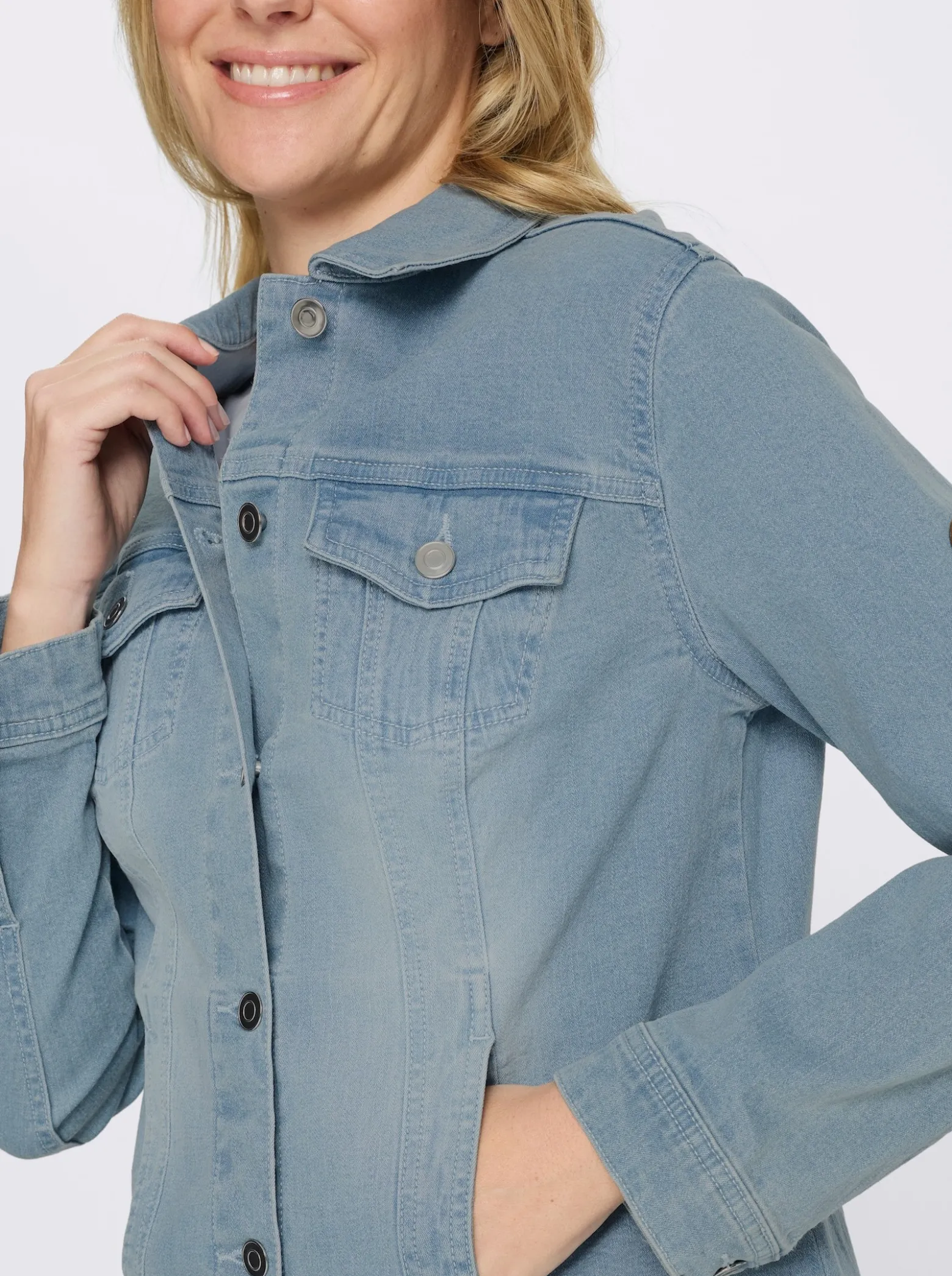 Jeansjacke aus weichem Denim