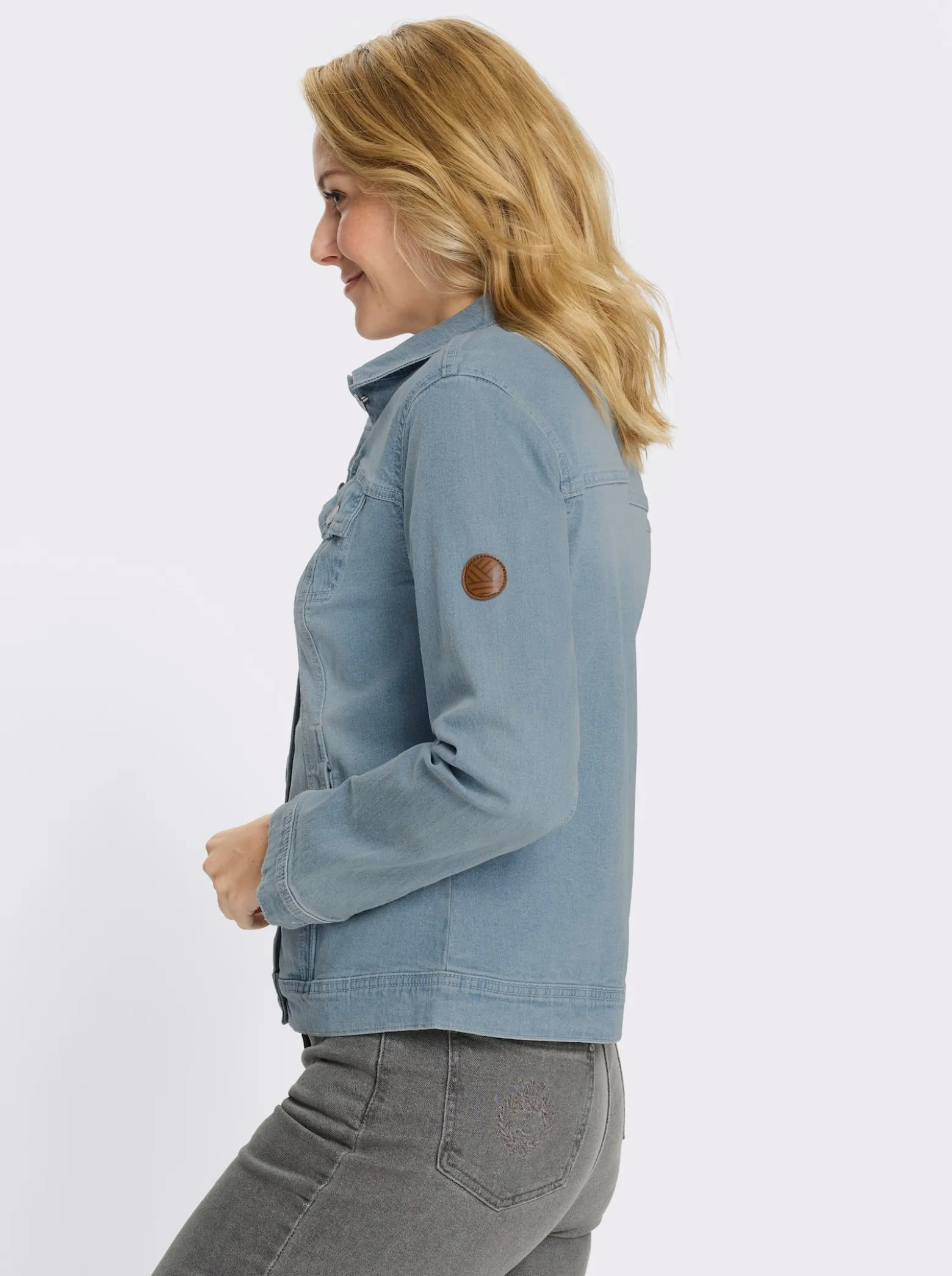 Jeansjacke aus weichem Denim