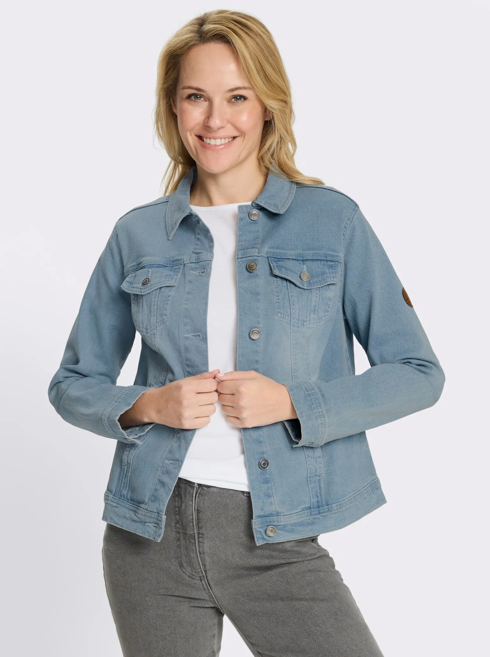 Jeansjacke aus weichem Denim