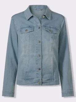 Jeansjacke aus weichem Denim