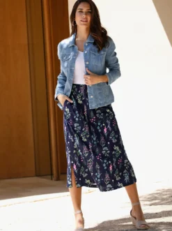 Jeansjacke mit aufgesetzten Brusttaschen
