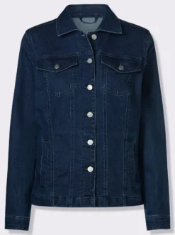 Jeansjacke mit aufgesetzten Brusttaschen