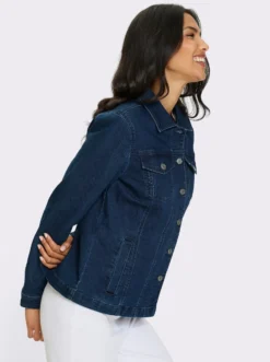 Jeansjacke mit aufgesetzten Brusttaschen
