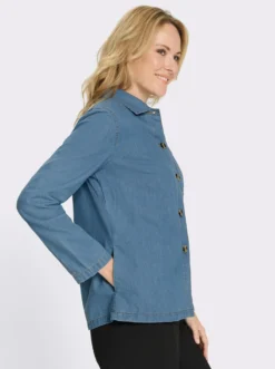 Jeansjacke mit Brusttasche