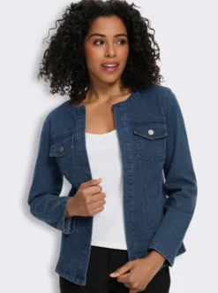 Jeansjacke mit Brusttaschen