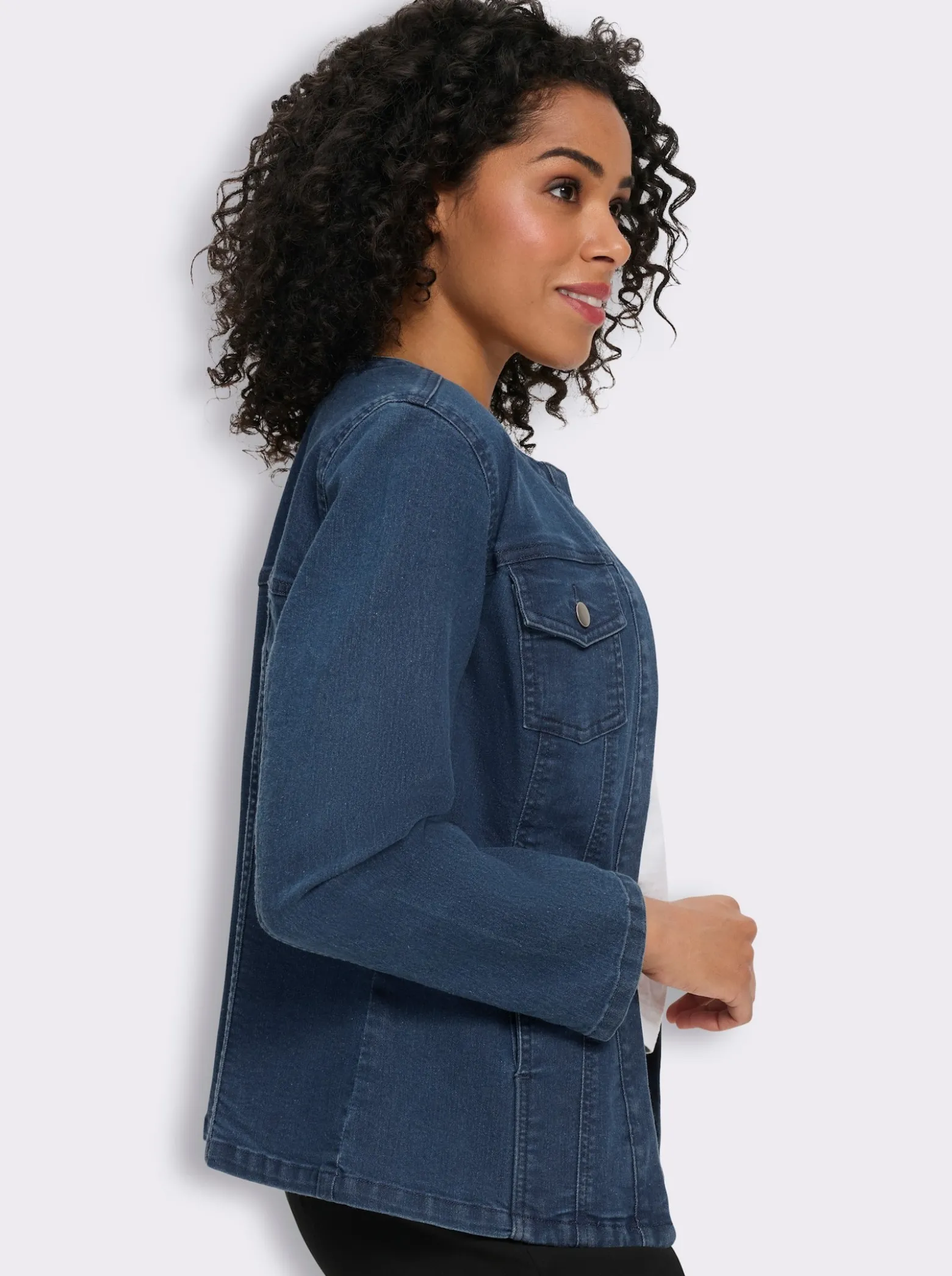 Jeansjacke mit Brusttaschen