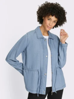 Jeansjacke mit Reißverschluss