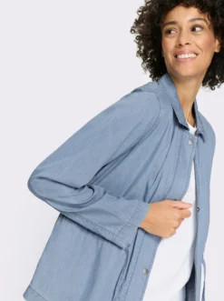 Jeansjacke mit Reißverschluss