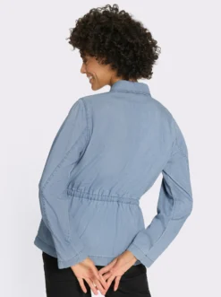 Jeansjacke mit Reißverschluss