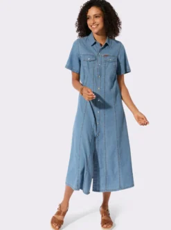 Jeanskleid in A-Form