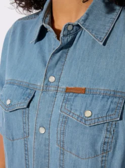 Jeanskleid in A-Form