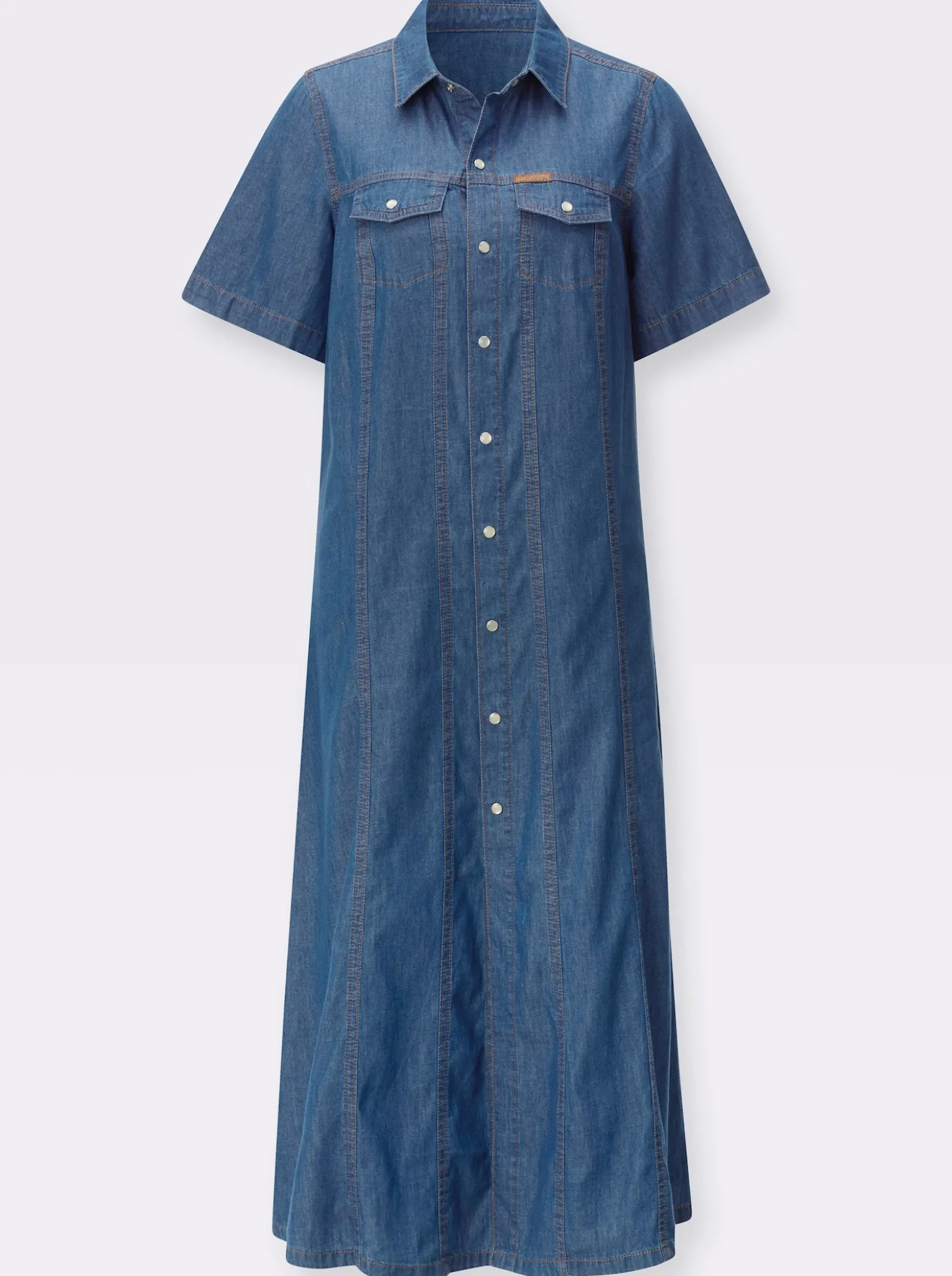 Jeanskleid in A-Form