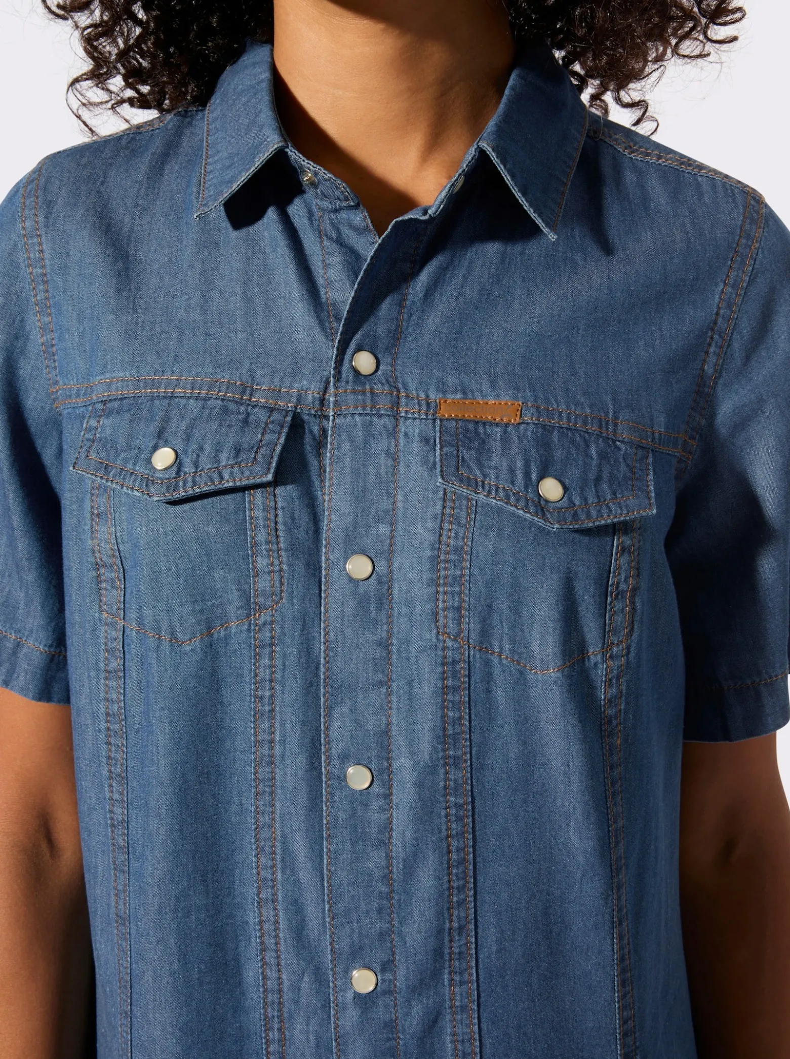 Jeanskleid in A-Form