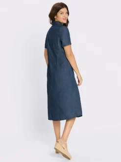 Jeanskleid in Wickel-Optik