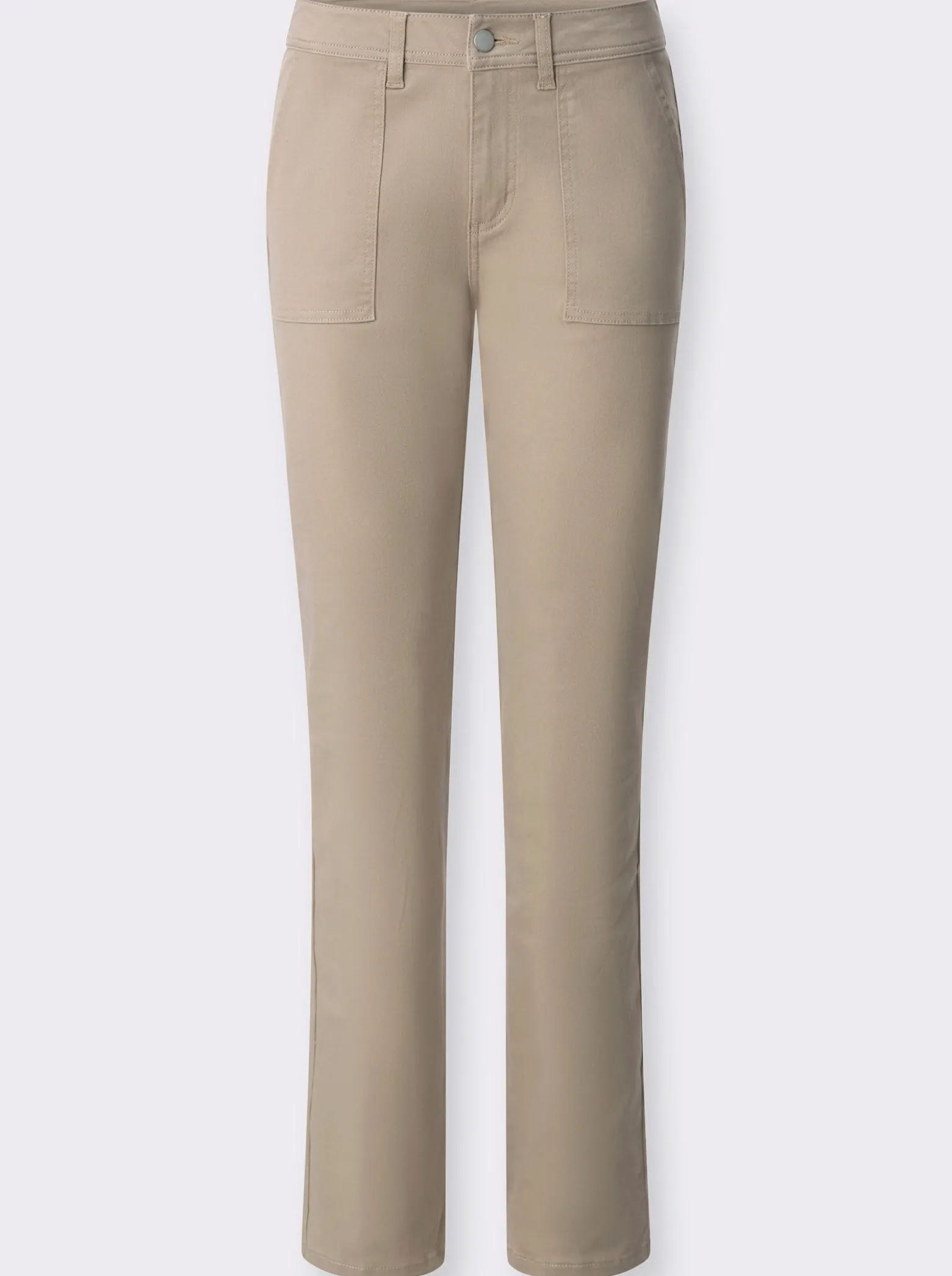 Jeans mit aufgesetzten Taschen