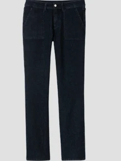 Jeans mit aufgesetzten Taschen