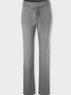 Jeans mit Bindeband