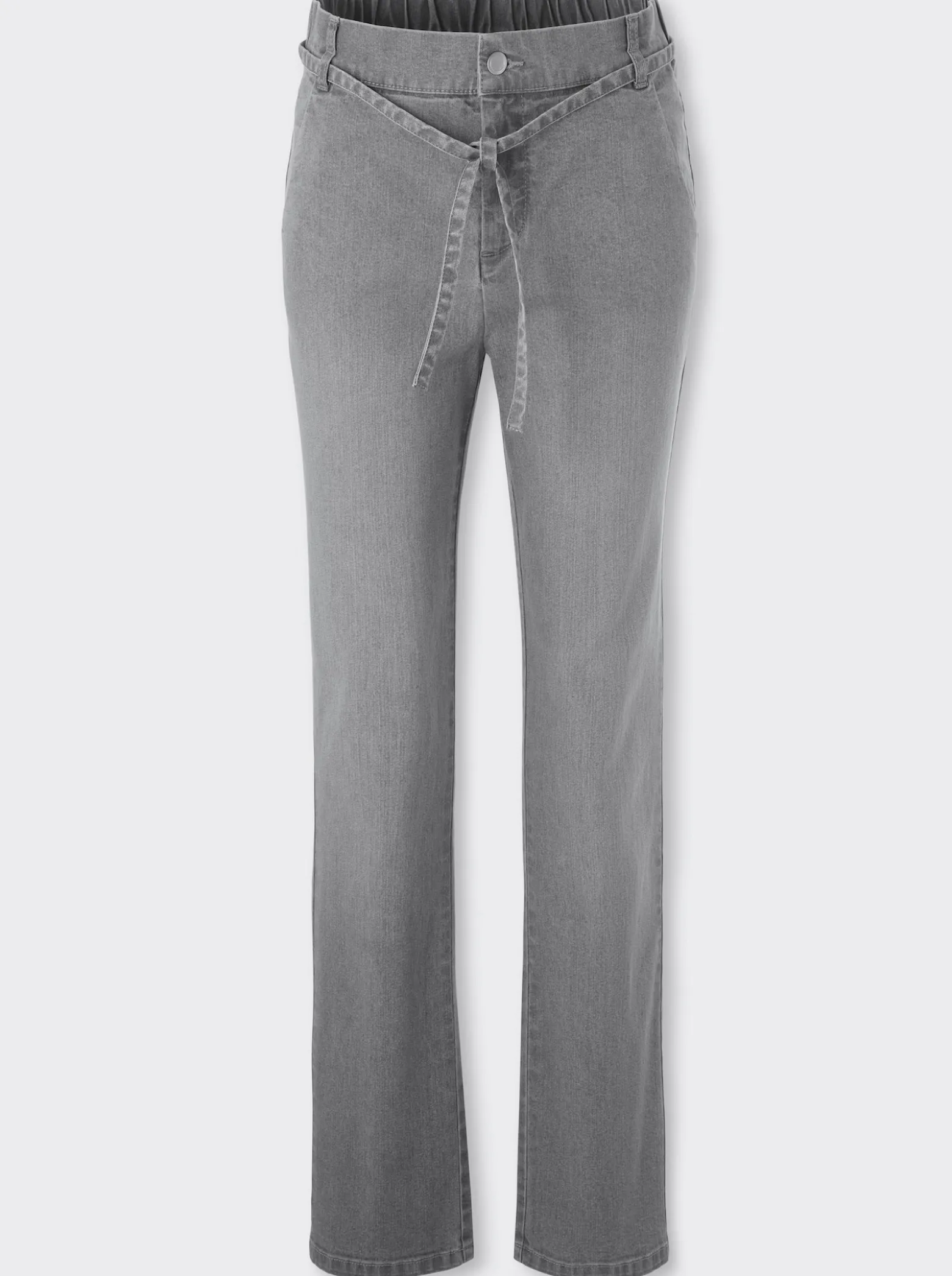 Jeans mit Bindeband