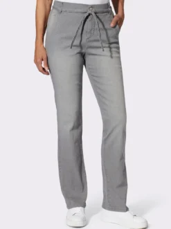 Jeans mit Bindeband