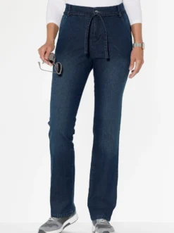 Jeans mit Bindeband