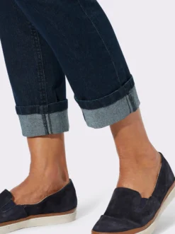 7/8-Jeans mit fixiertem Beinaufschlag