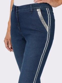 Jeans mit Galonstreifen