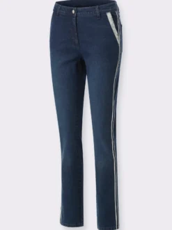 Jeans mit Galonstreifen