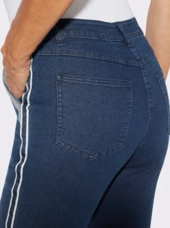 Jeans mit Galonstreifen