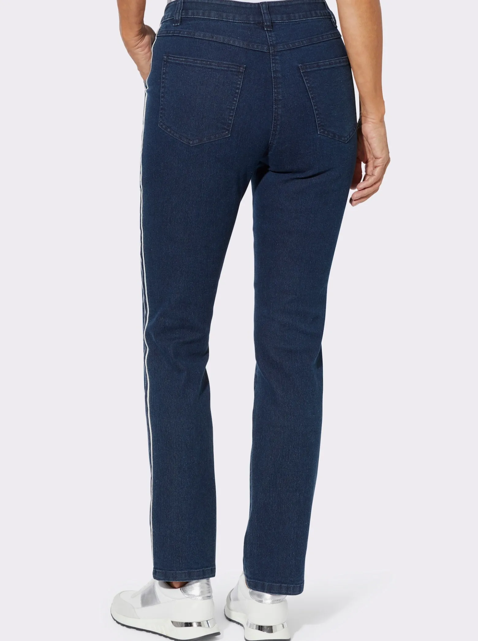 Jeans mit Galonstreifen