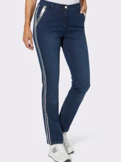 Jeans mit Galonstreifen
