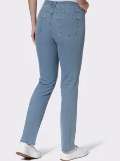 Jeans mit gestreiften Einsätzen