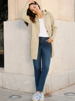 Jeans mit Glitzersteinchen