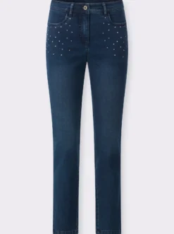 Jeans mit Glitzersteinchen